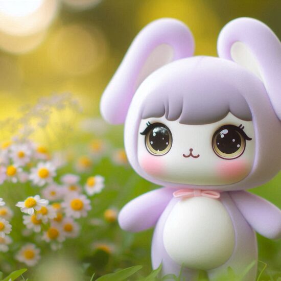 Flume Invites A cute style of labubu doll in a pastel purple colour with a white belly. The labubu dolls should ha 1
